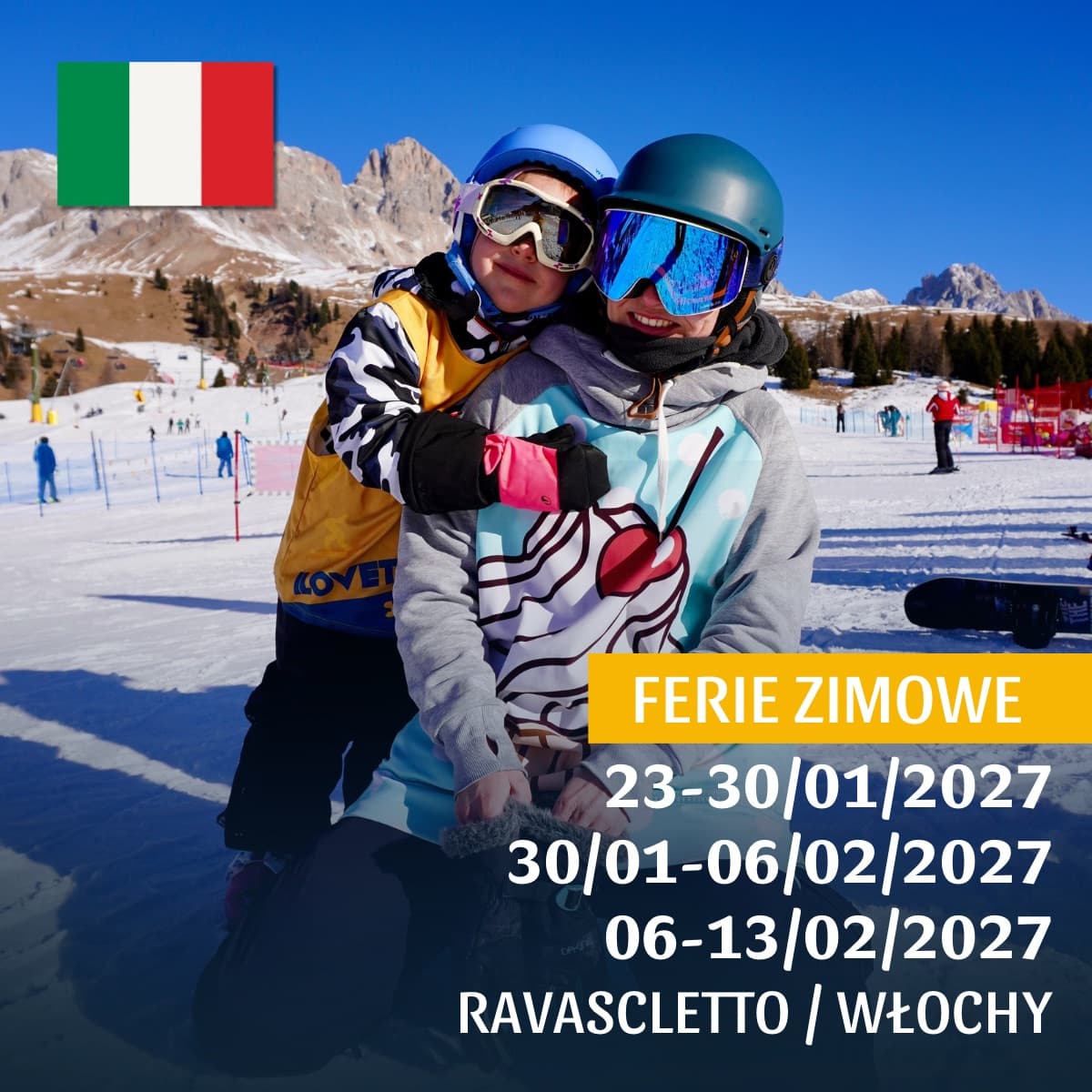 Ferie wyjazd rodzinny w Alpy – Ferie zimowe! Ravascletto