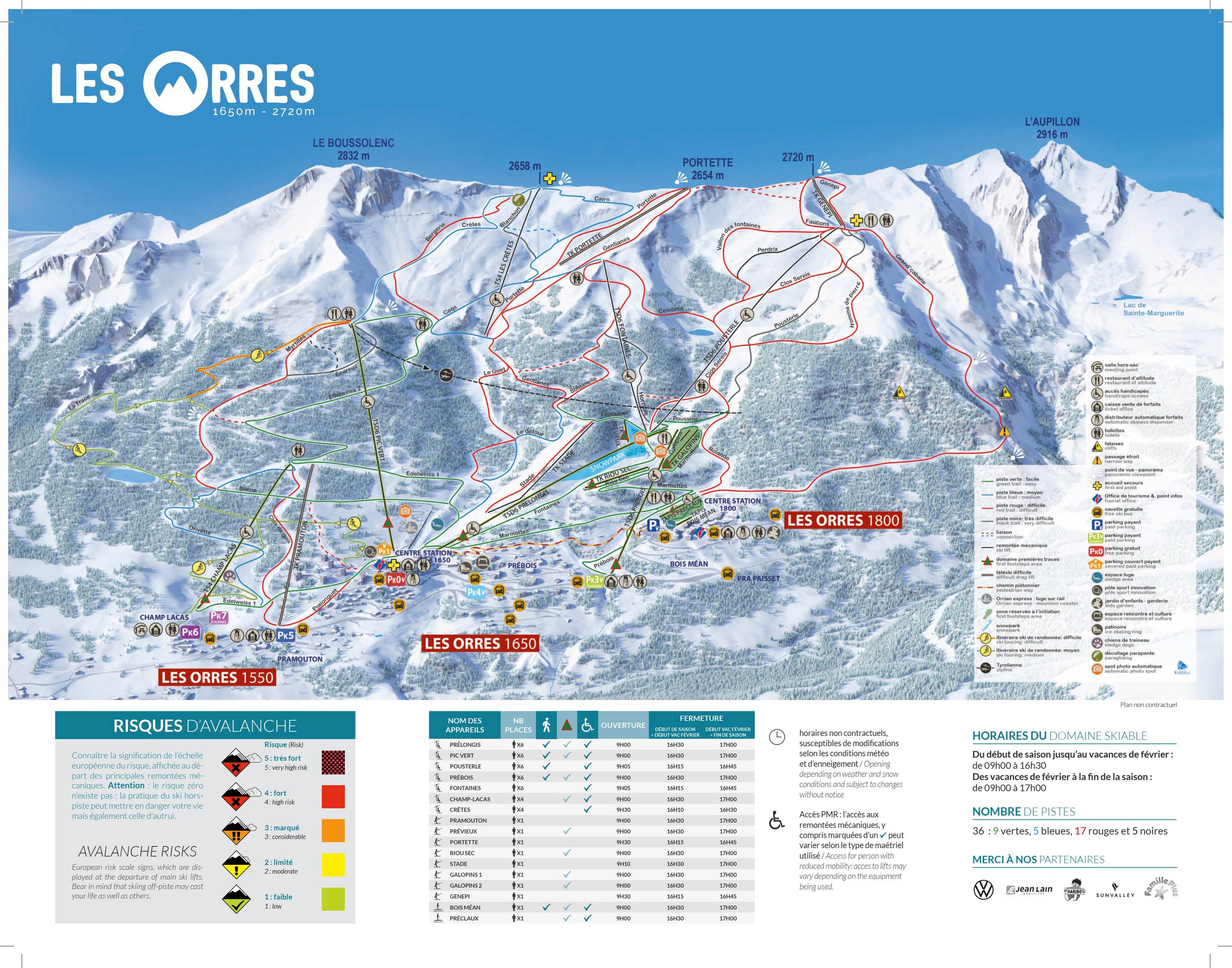 Mapa tras — Les Orres